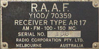 AR17 Plate